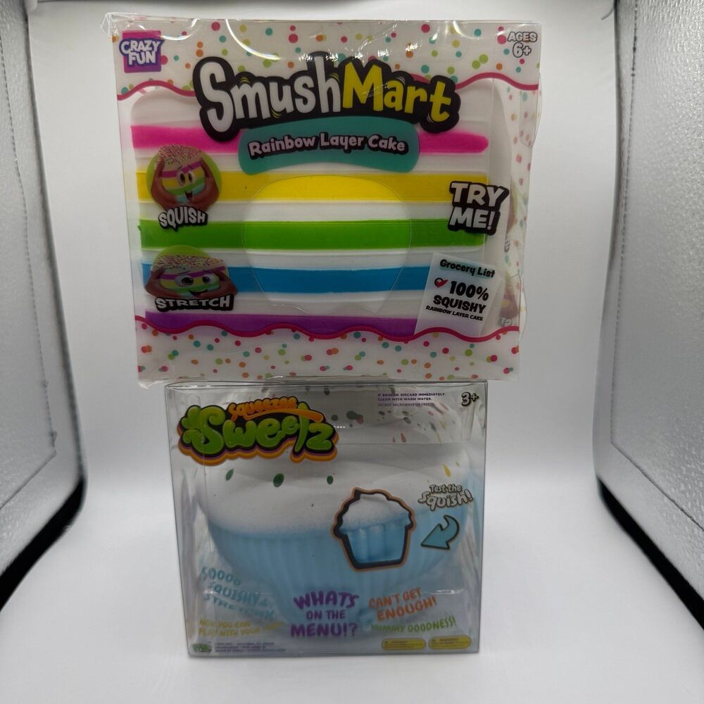 Five Below - Viral Jumbo Squishy Bundle: 2 Pieces Sweetz Blue (See Photos/Read)